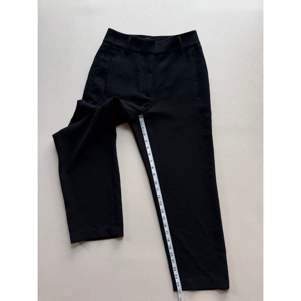 Wilfred by Aritzia Tie-Front Pant Women's Black High Rise Straight Leg Size 6 - Picture 10 of 14